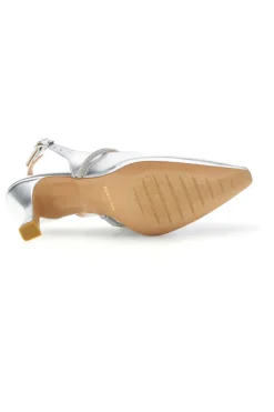 Scarpe slingback argento a punta con cinturino 8330-PITTARELLO COUTURE Hot