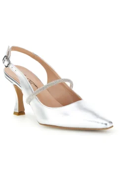 Scarpe slingback argento a punta con cinturino 8330-PITTARELLO COUTURE Hot