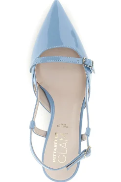 Scarpe slingback azzurre a punta con cinturini 3790-PITTARELLO GLAM Hot