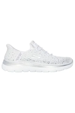 Scarpe slip ins bianco con strass in mesh Summits brilliant shine-SKECHERS Best