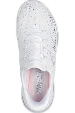 Scarpe slip ins bianco con strass in mesh Summits brilliant shine-SKECHERS Best