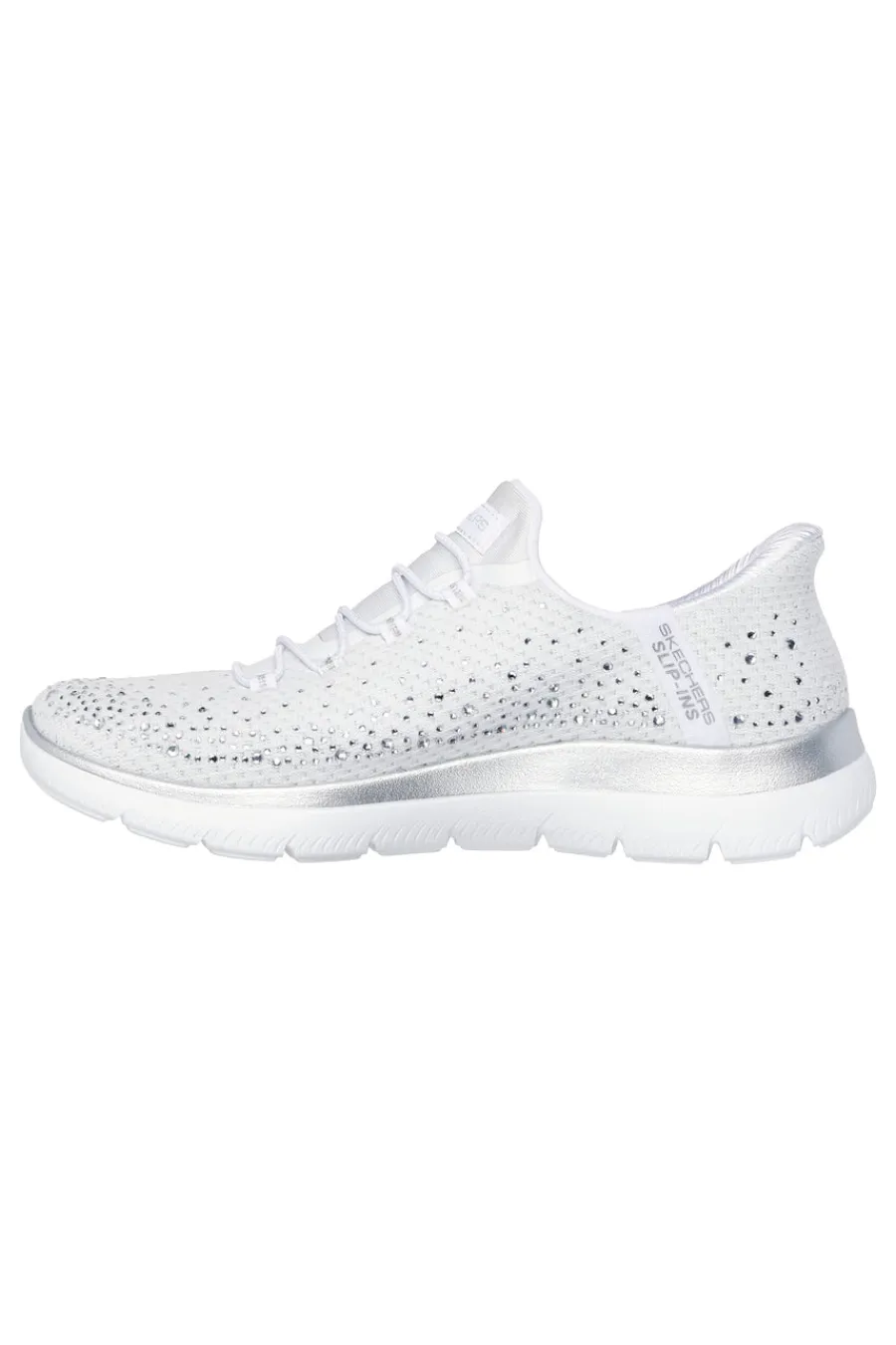 Scarpe slip ins bianco con strass in mesh Summits brilliant shine-SKECHERS Best
