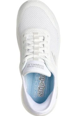 Scarpe slip ins bianco in mesh Go walk flex grand entry-SKECHERS Best
