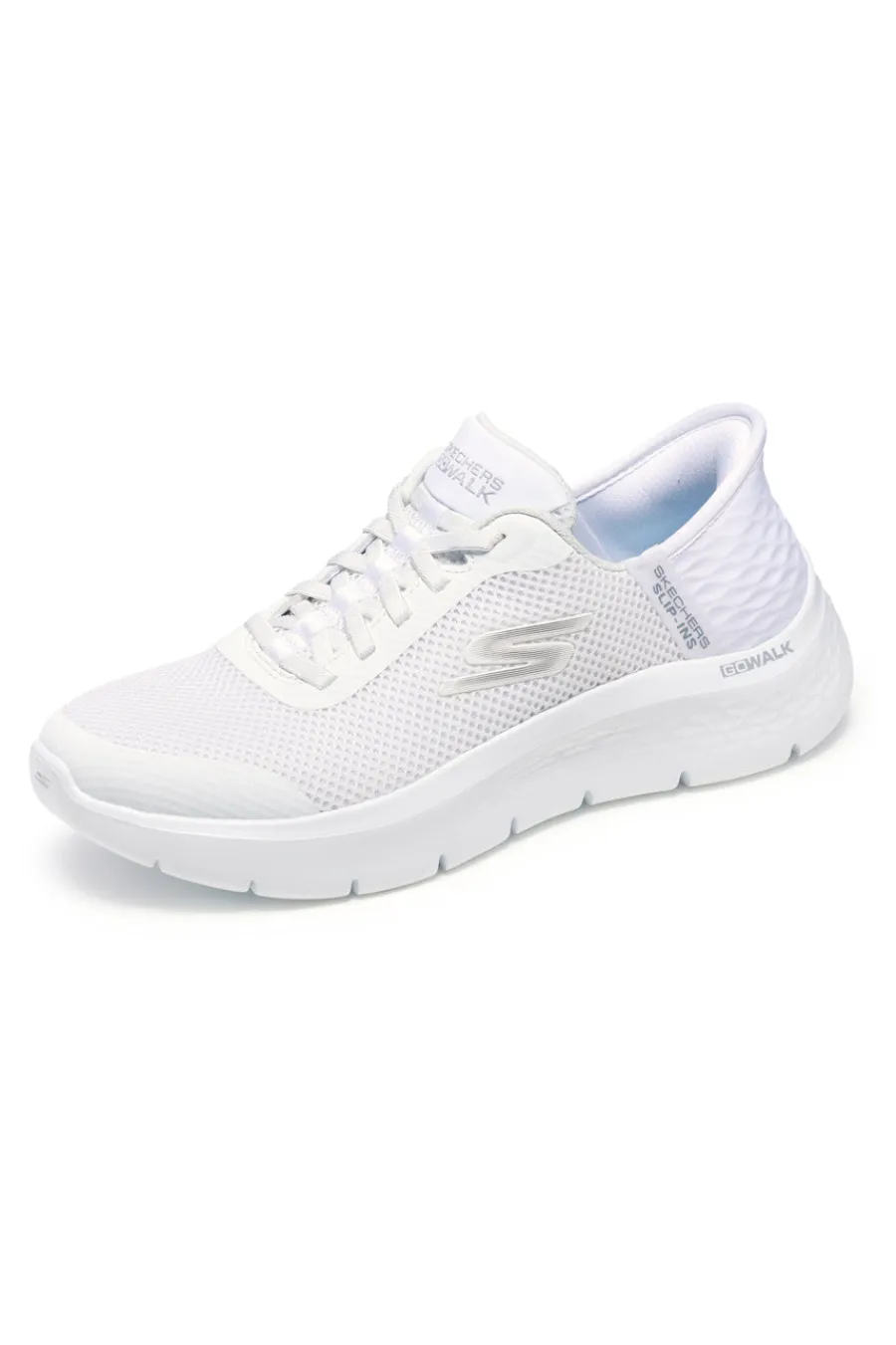 Scarpe slip ins bianco in mesh Go walk flex grand entry-SKECHERS Best