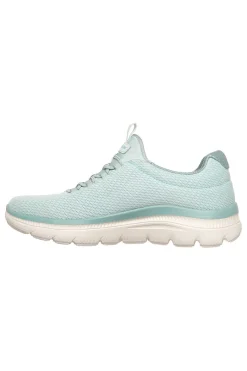 Scarpe slip on verde menta in mesh Summits plus summer haze-SKECHERS Discount