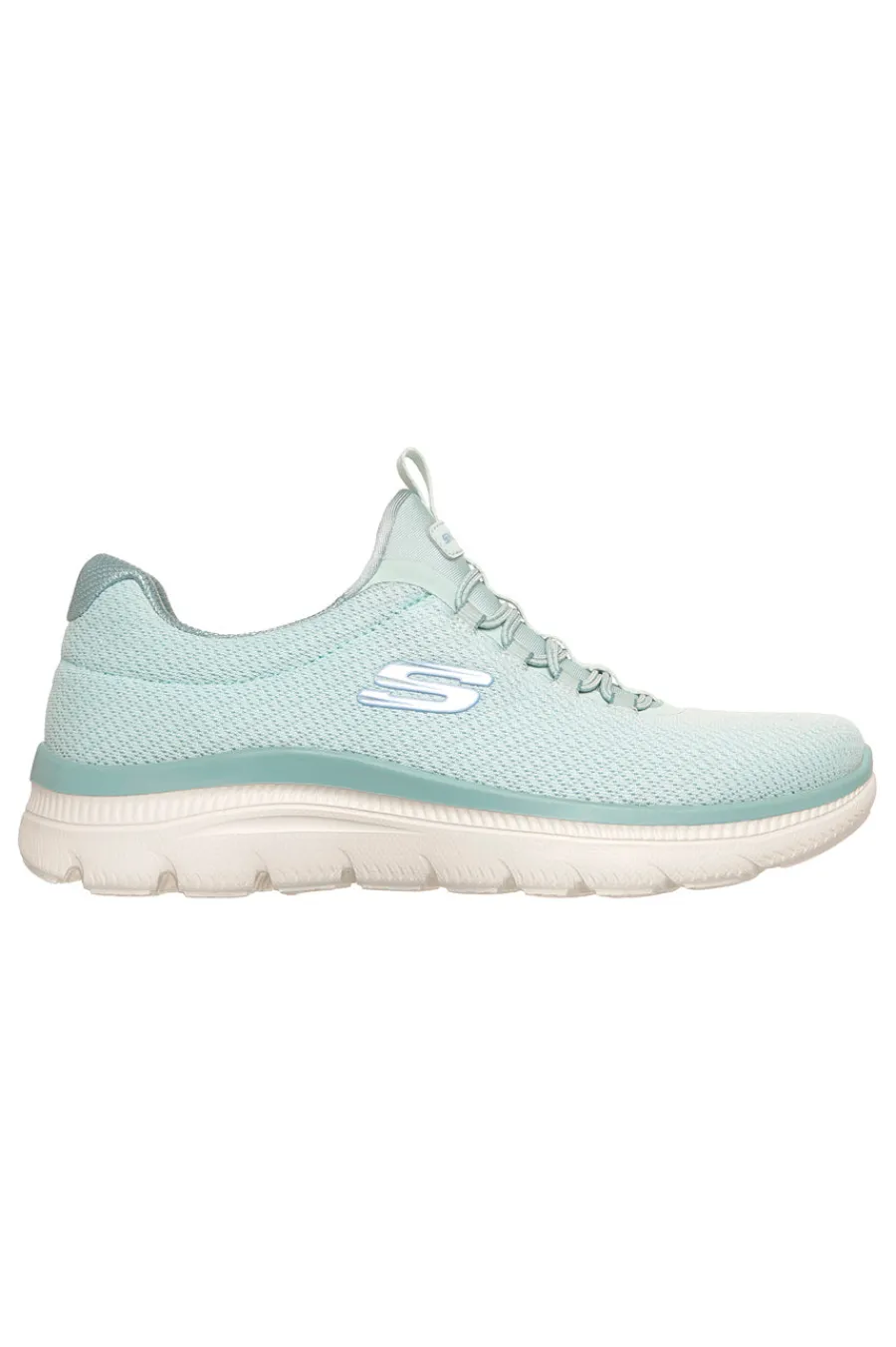 Scarpe slip on verde menta in mesh Summits plus summer haze-SKECHERS Discount