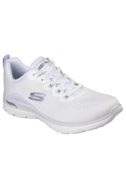Scarpe sportive bianche in mesh Arch fit summits daily flow-SKECHERS Discount