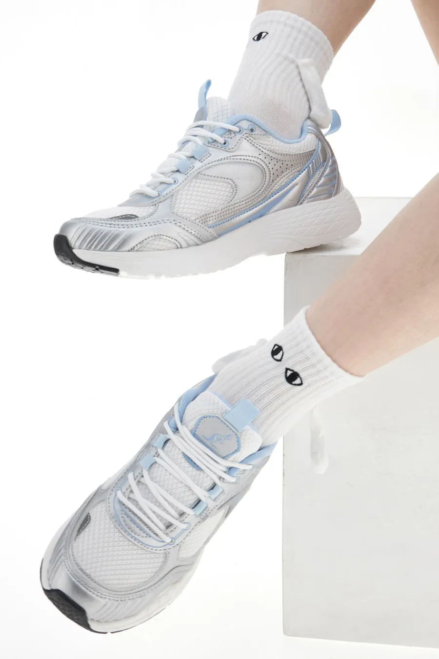 Scarpe Sportive Grigie e Bianche AU42W104-AUSTRALIAN Sale