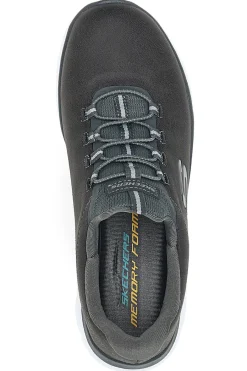 Scarpe sportive grigie slip-on leggere Summits Itz Bazik-SKECHERS Discount