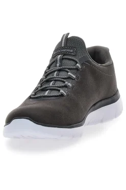 Scarpe sportive grigie slip-on leggere Summits Itz Bazik-SKECHERS Discount