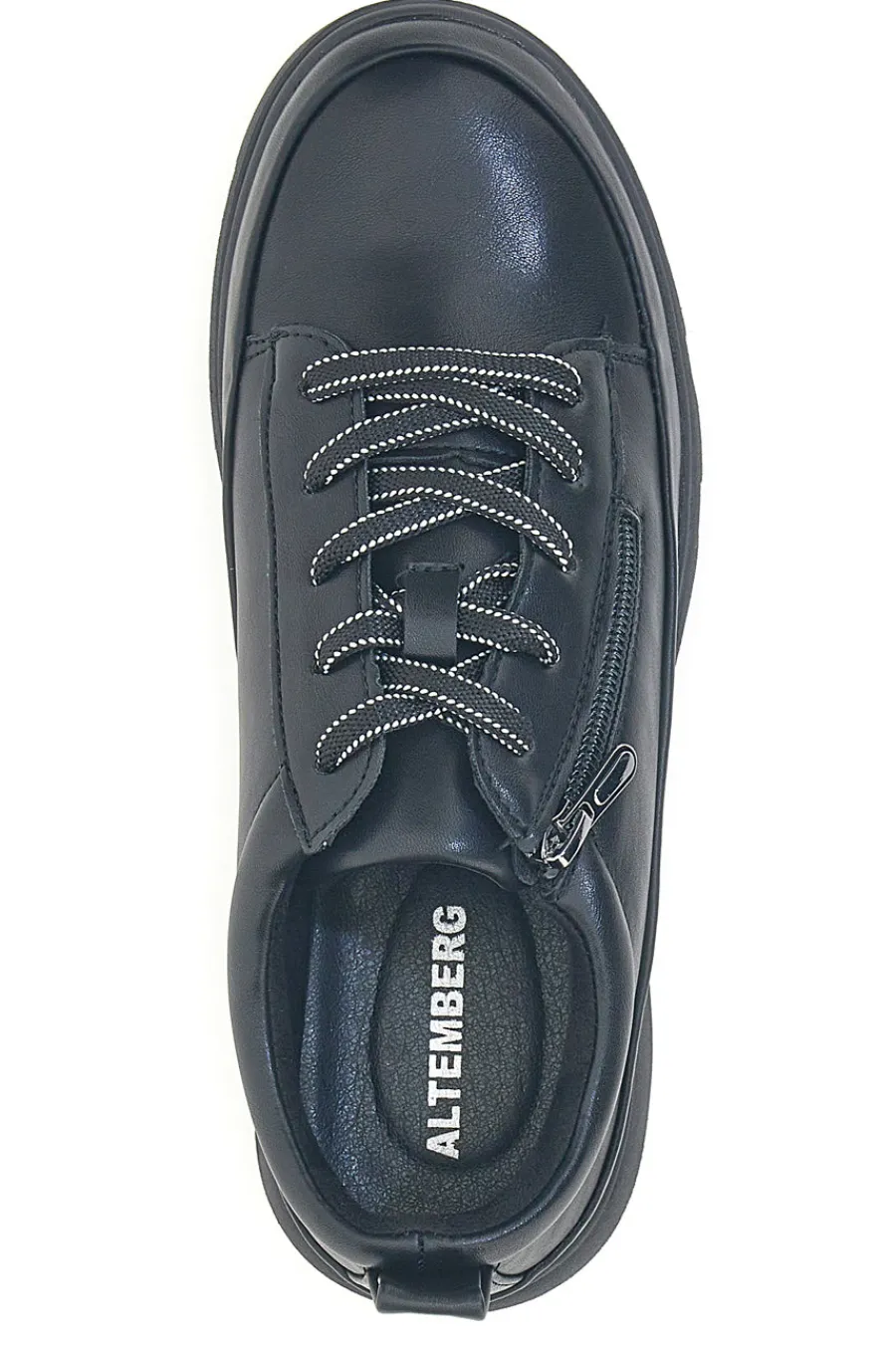 Scarpe sportive nere in materiale tecnico con zip 9-ALTEMBERG Discount