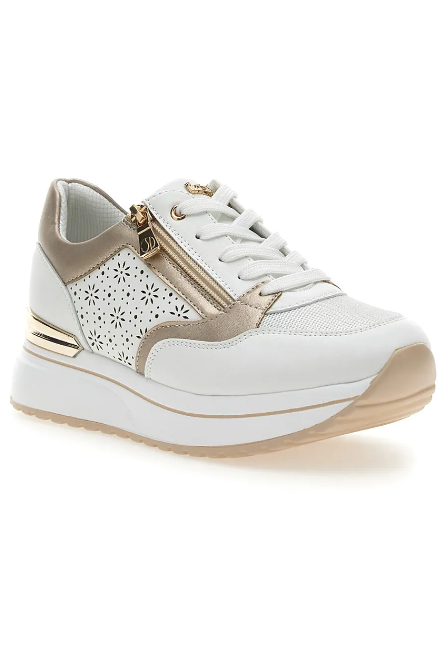 Scarpe Stringate Bianco con Tomaia Decorata 426 IN-INBLU Clearance