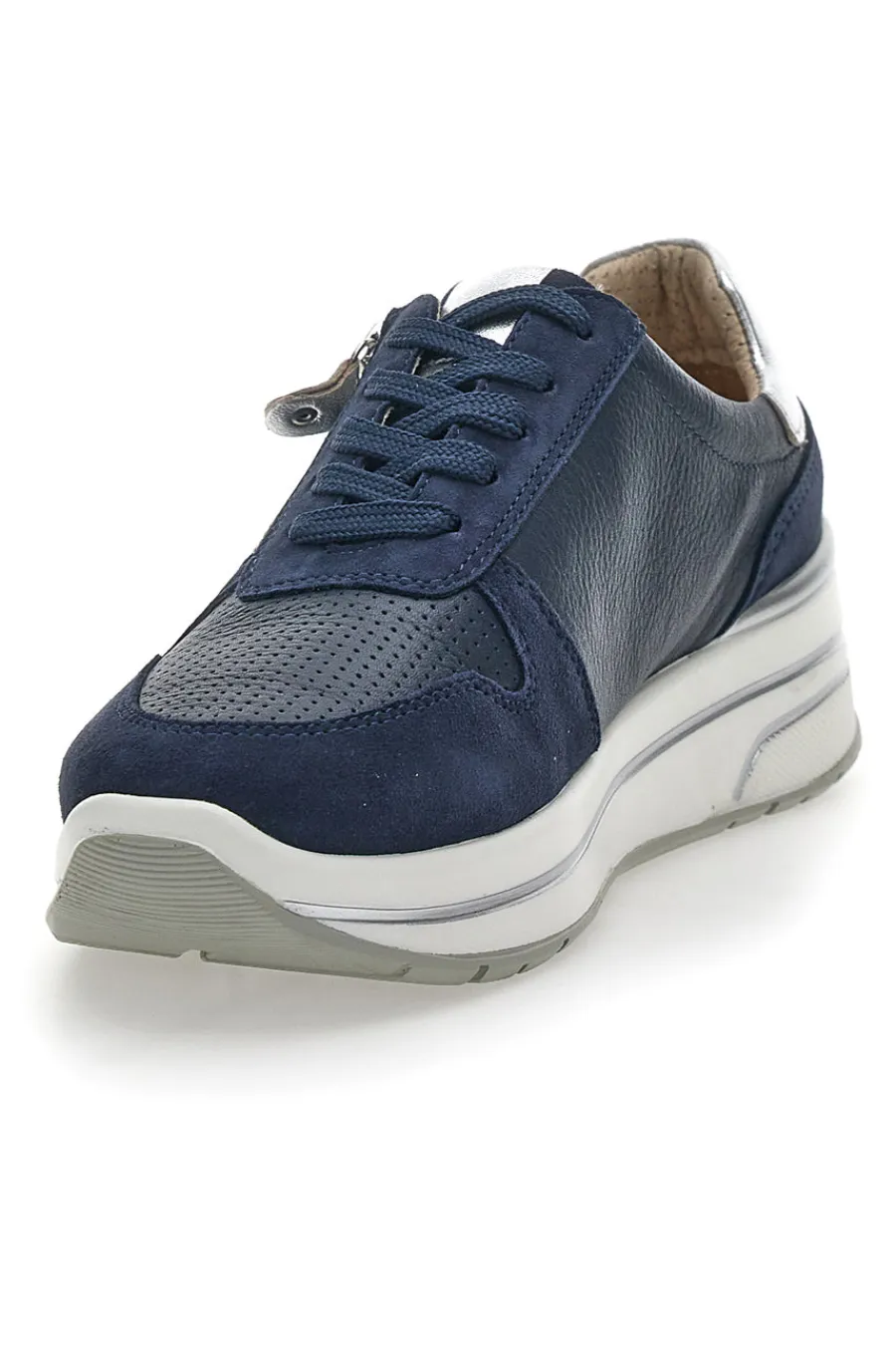 Scarpe Stringate Blu Con Platform 2302-PITTARELLO ACTIVE Clearance