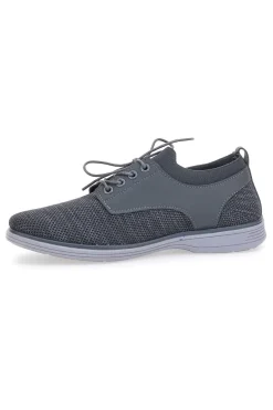 Scarpe Stringate Grigie Con Tomaia Mesh Johes Land 411215