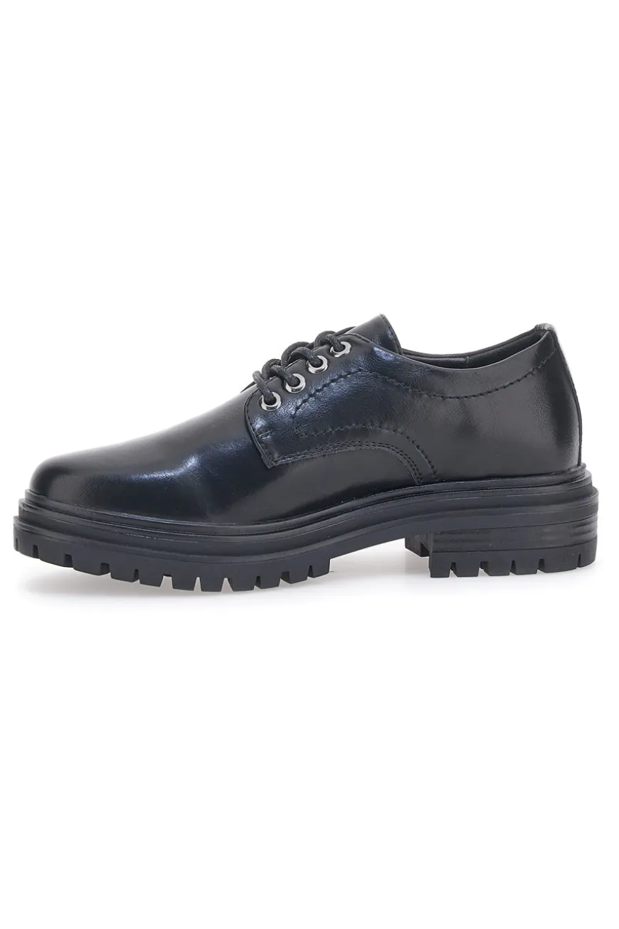 Scarpe Stringate Nere Cafe' Cost 210265