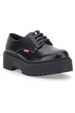 Scarpe stringate nere con platform PRINCE BOLD-LEVI'S Outlet