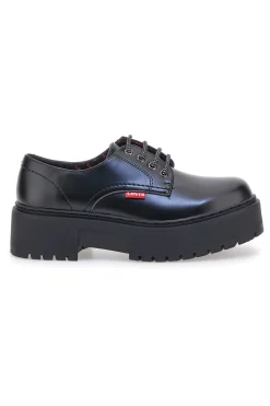Scarpe stringate nere con platform PRINCE BOLD-LEVI'S Outlet