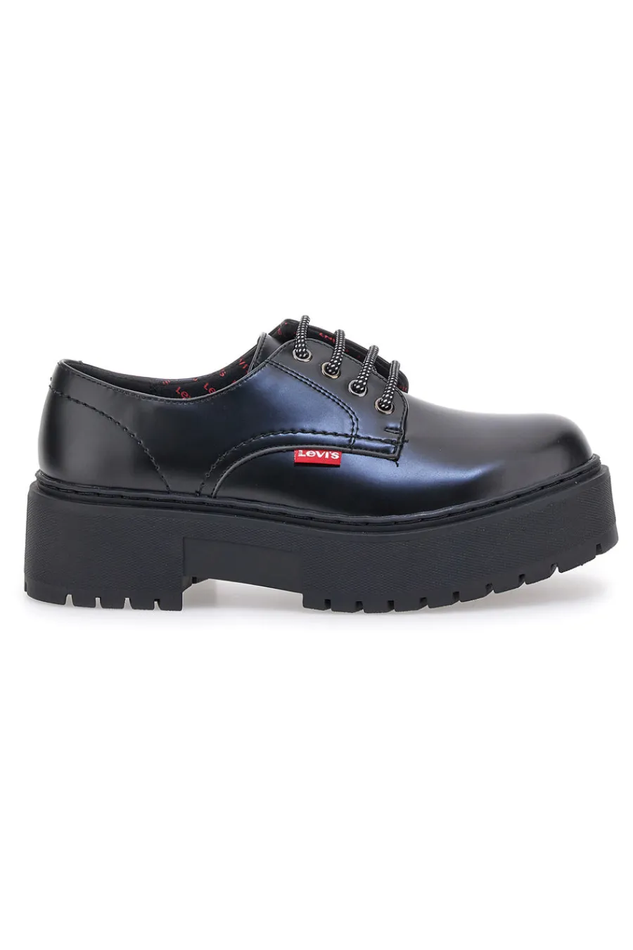 Scarpe stringate nere con platform PRINCE BOLD-LEVI'S Outlet