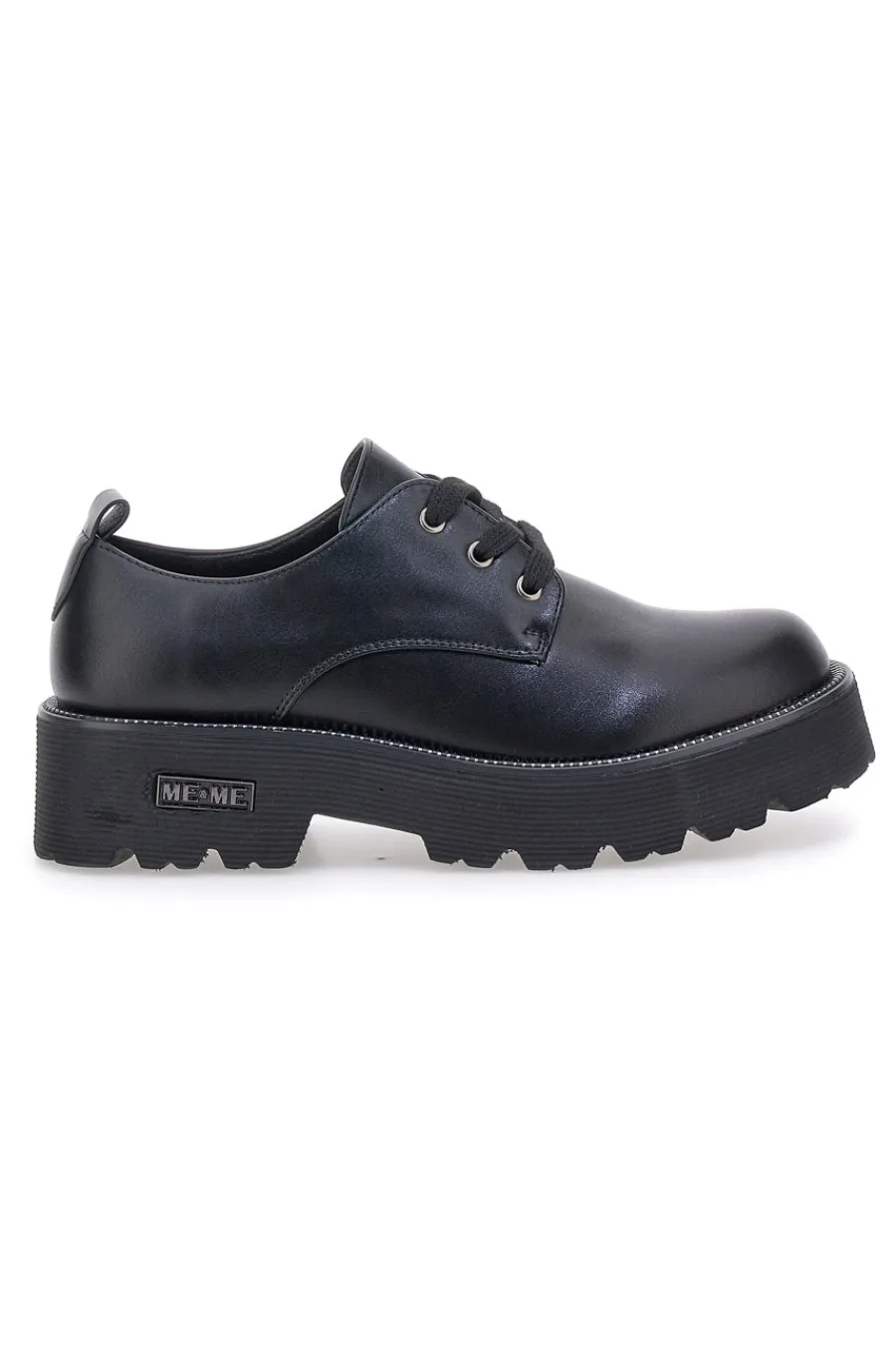 Scarpe stringate nere con suola carrarmato Me & Me 3011-ME u0026 ME New