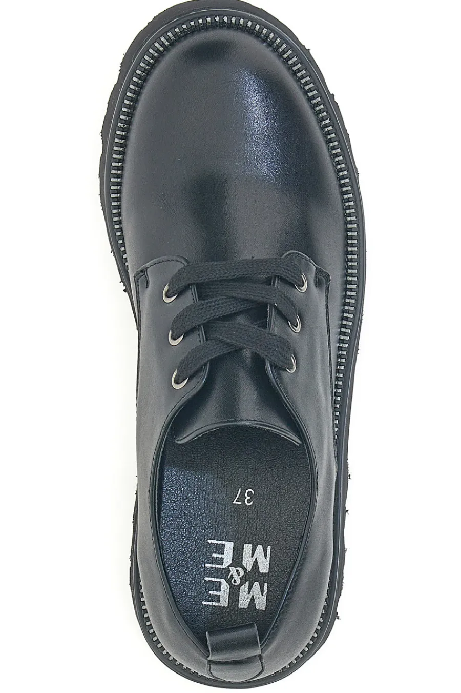 Scarpe stringate nere con suola carrarmato Me & Me 3011-ME u0026 ME New