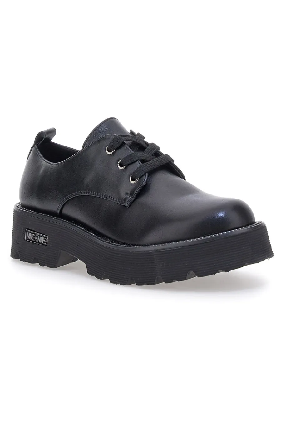 Scarpe stringate nere con suola carrarmato Me & Me 3011-ME u0026 ME New
