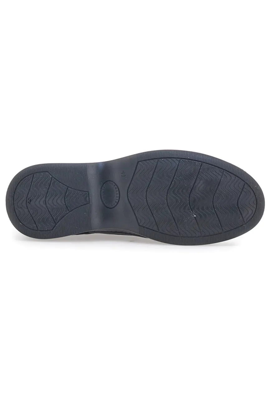 Scarpe Stringate Nere Vera Pelle LONGFORD 2