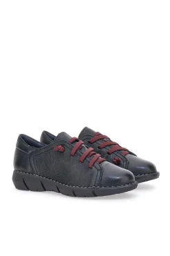 Scarpe Stringate 11613 Nere Vera Pelle-PLOCADI Discount