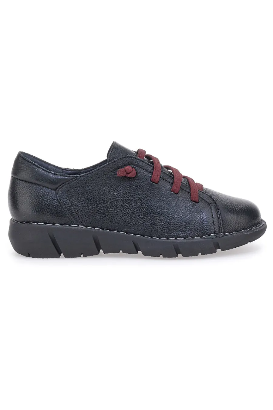 Scarpe Stringate 11613 Nere Vera Pelle-PLOCADI Discount