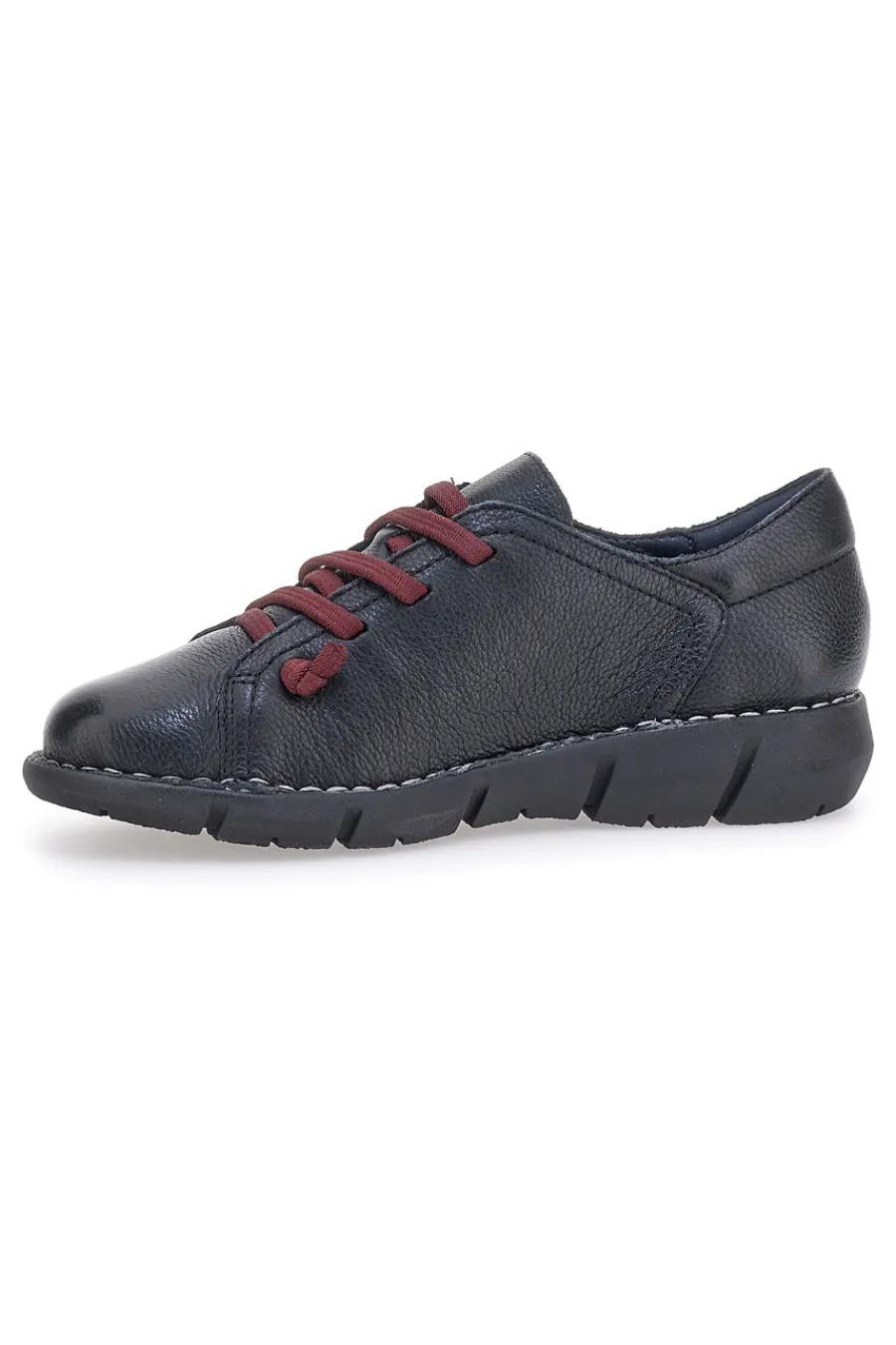 Scarpe Stringate 11613 Nere Vera Pelle-PLOCADI Discount