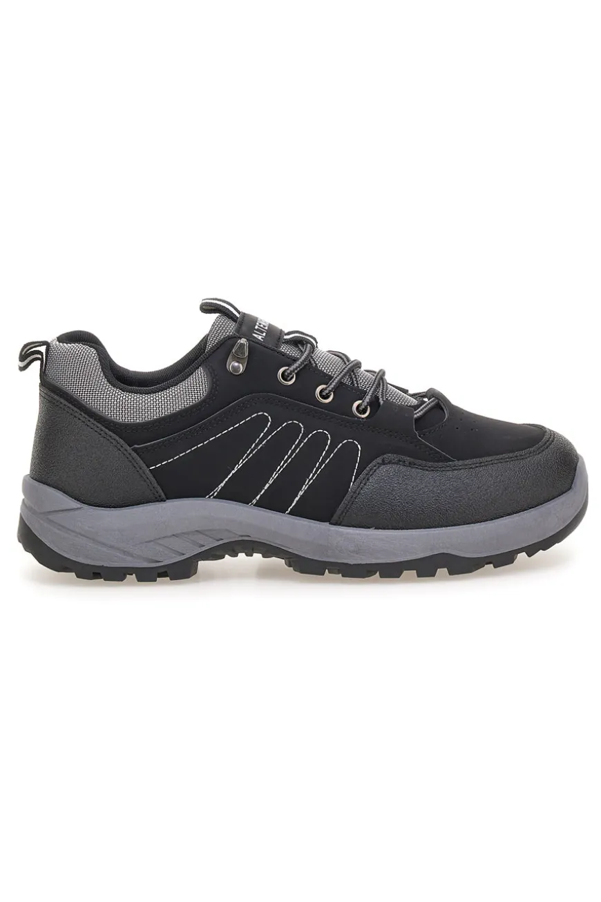 Scarpe trekking nere con suola carrarmato Altemberg GB2047