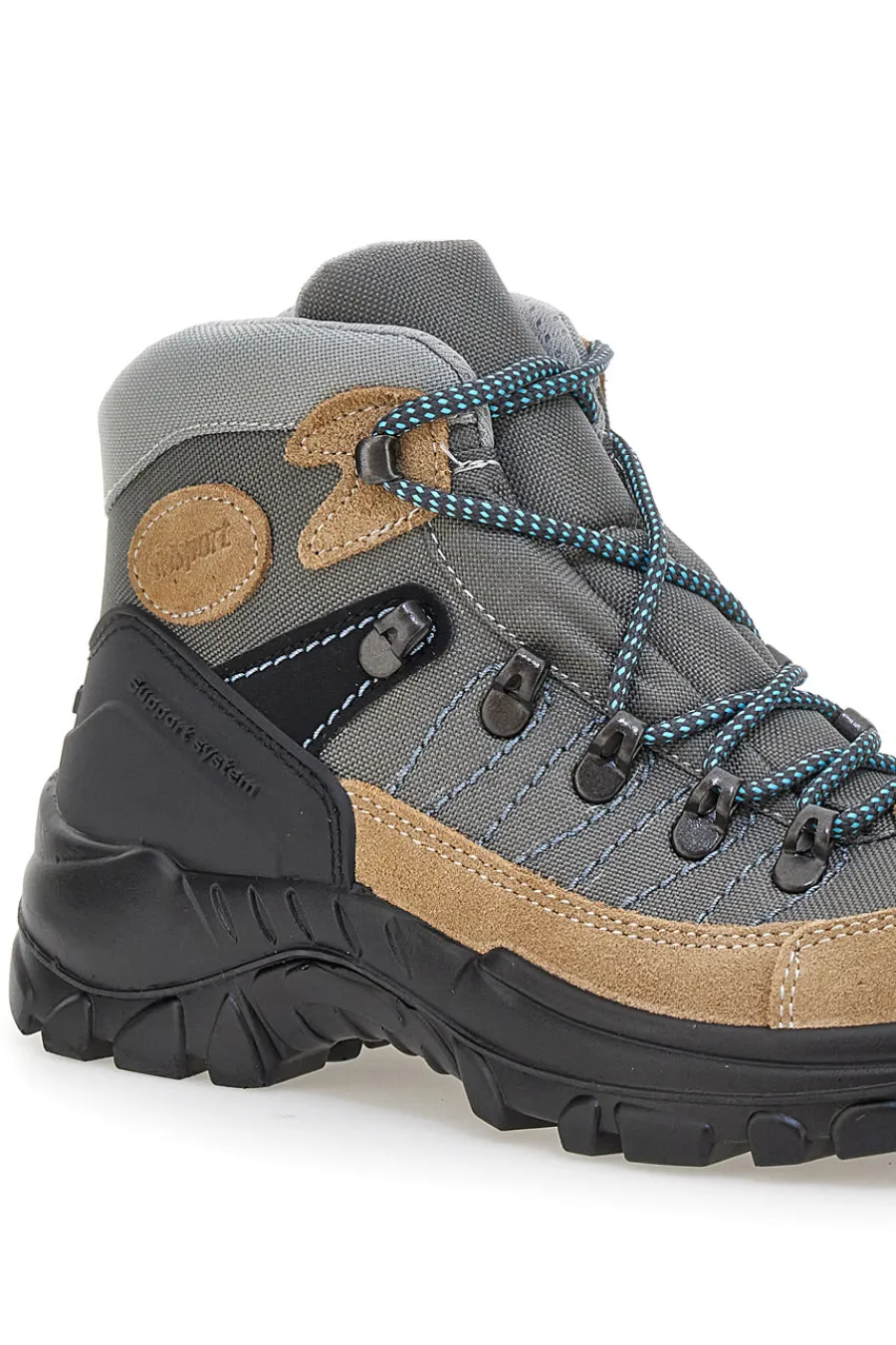 Scarponcini da trekking beige e grigi con suola carrarmato 13342S42-TRACK DOWN Clearance