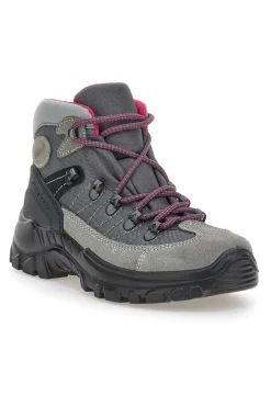 Scarponcini da trekking grigi con dettagli fucsia e suola carrarmato 13342S41-TRACK DOWN Hot