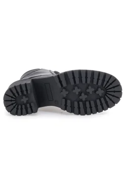 Schwarze Anfibi mit Blockabsatz und seitlichem Reißverschluss CAPSULE 24171-PITTARELLO Discount