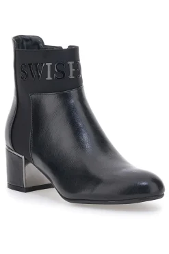 Schwarze Ankle Stiefel 11-SWISH