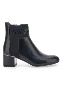 Schwarze Ankle Stiefel 11-SWISH