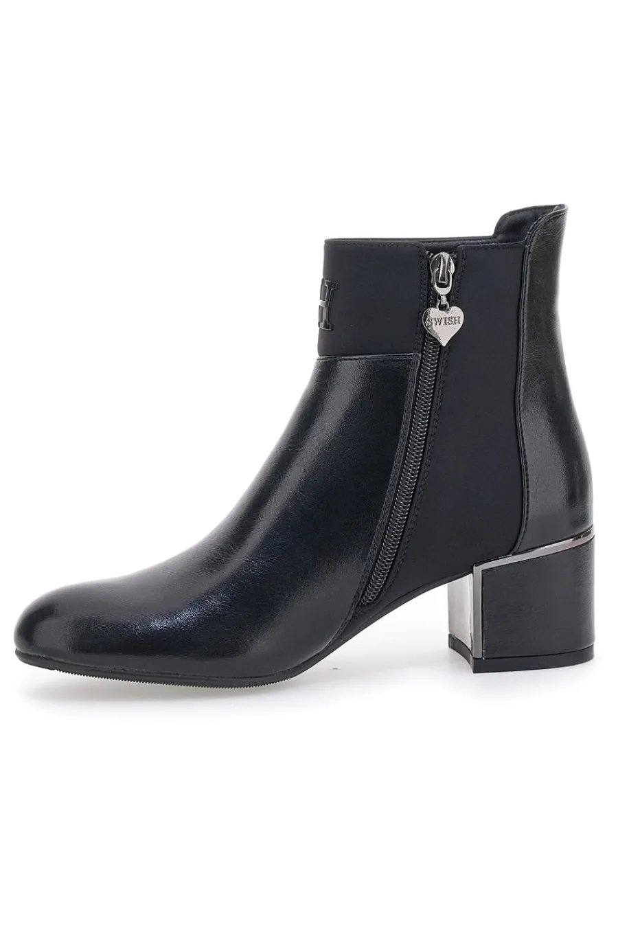 Schwarze Ankle Stiefel 11-SWISH