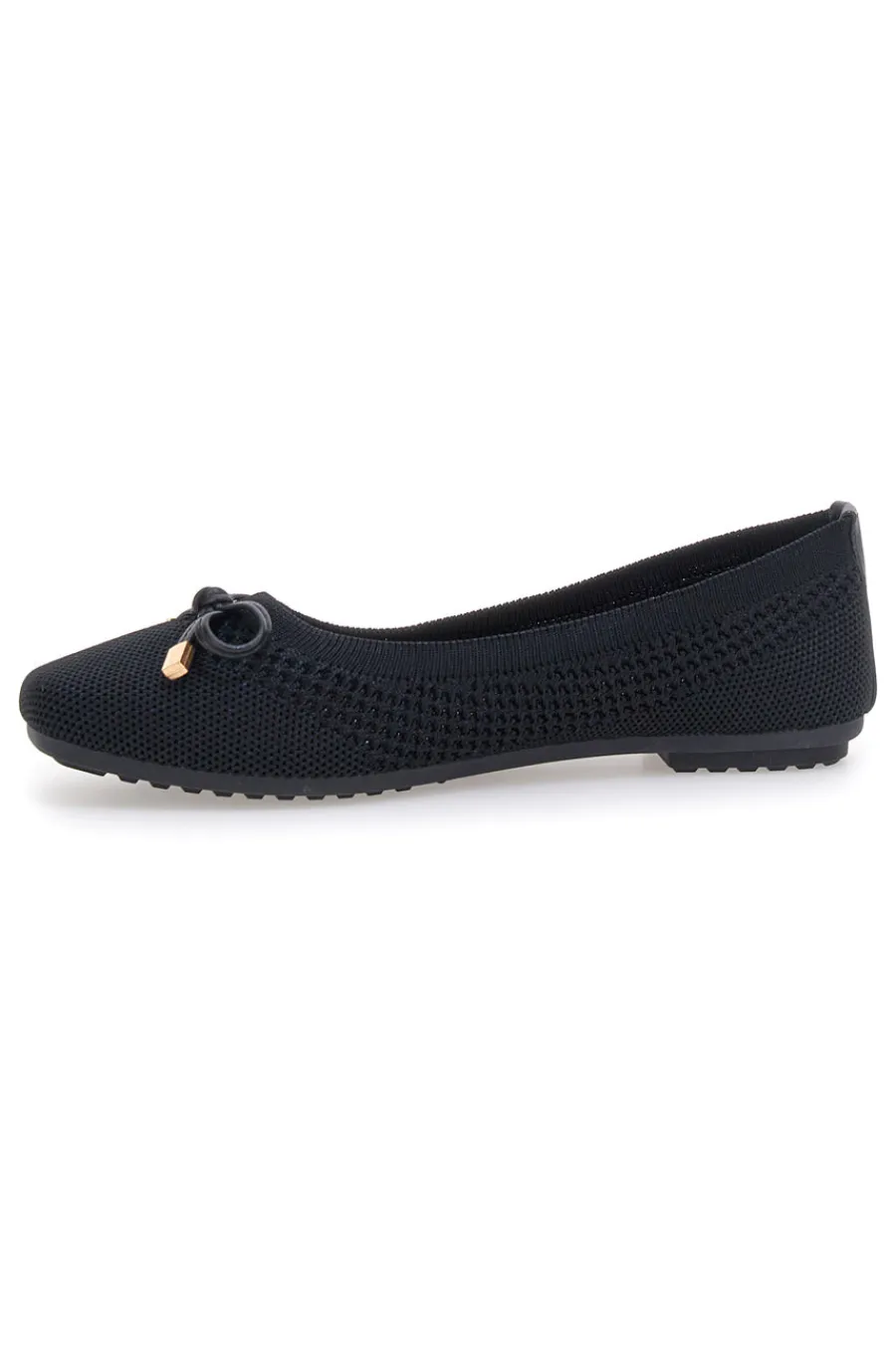 Schwarze Ballerinas aus Stoff mit weicher Innensohle PRE3-THE FIRST Hot