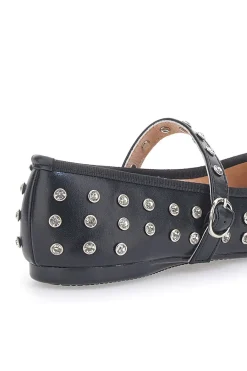 e Ballerinas mit Nieten und Riemen PL25801-LE HAVRE PARIS Discount