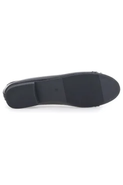 Schwarze Ballerinas mit Zierkette IDE172-THE FIRST Outlet