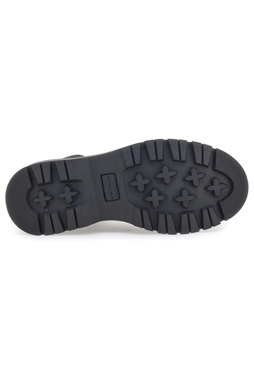 Schwarze Beatles-Stiefeletten mit seitlichem elastischem Baumwollgürtel CBM421P89