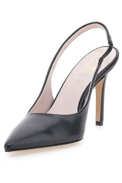 Schwarze Damen Slingback Pumps 3837-PITTARELLO GLAM Hot