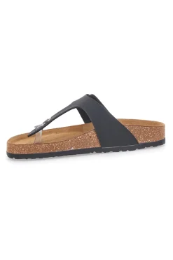 e Flip-Flops mit Schnalle und Innensohle aus echtem Leder 204-BIO UP Hot