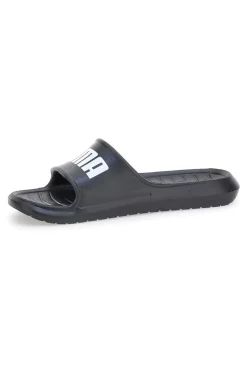 Schwarze Gummipantoffeln mit Maxi-Logo von Divecat V2 Lite-PUMA Best