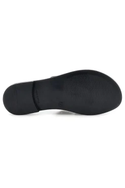 Schwarze Hausschuhe mit Metallic-Einsätzen MAT16-PLOCADI New