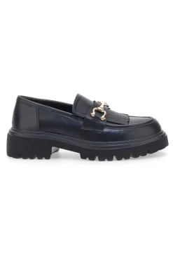 Schwarze Loafers mit Fransen 24179007-PITTARELLO CAPSULE New