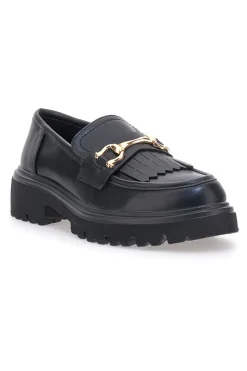 Schwarze Loafers mit Fransen 24179007-PITTARELLO CAPSULE New