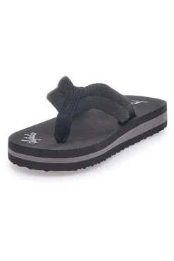 Schwarze Pantoffeln mit Stoffriemen AU24W409-AUSTRALIAN Clearance
