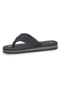 Schwarze Pantoffeln mit Stoffriemen AU24W409-AUSTRALIAN Clearance