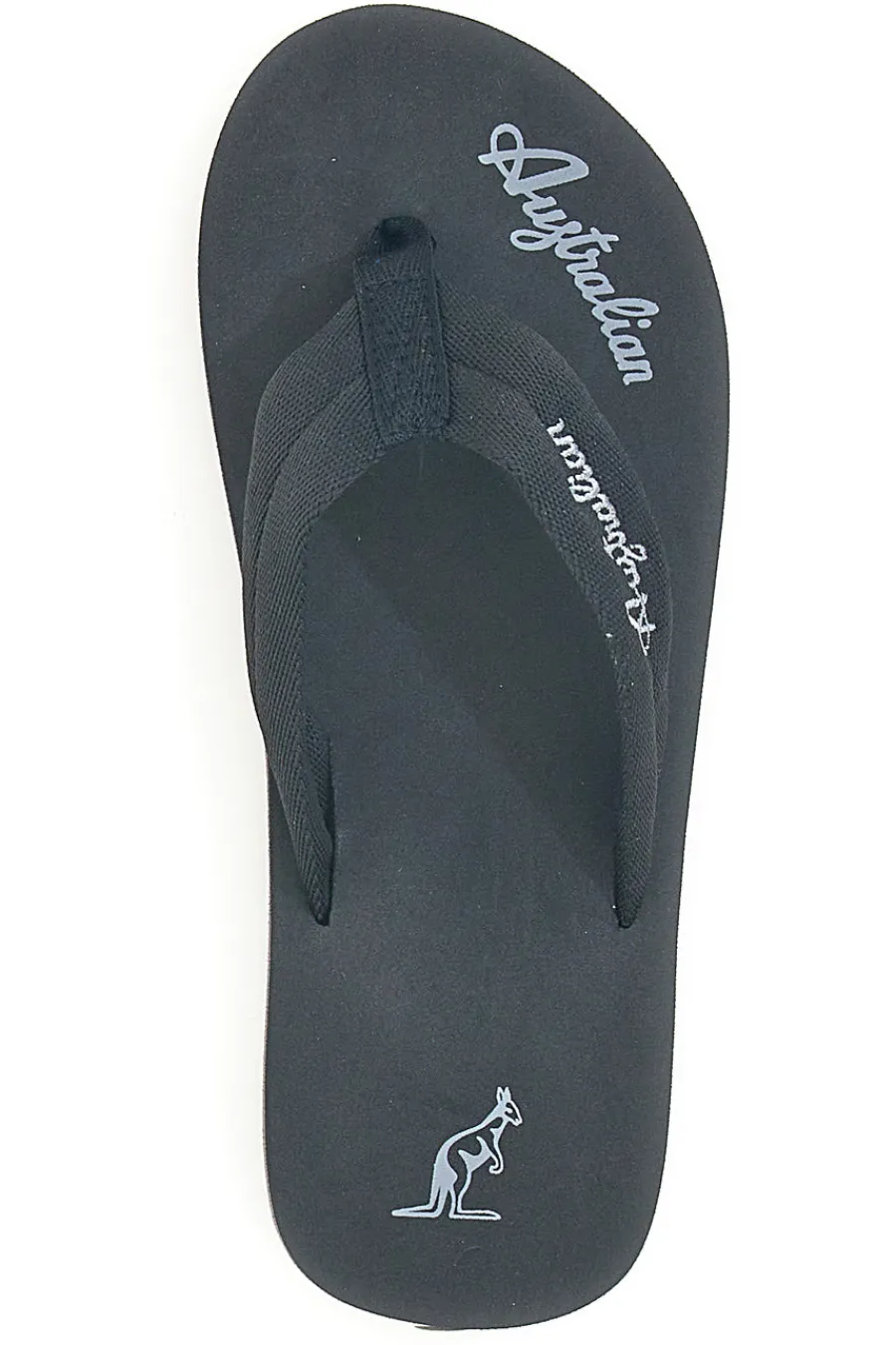 Schwarze Pantoffeln mit Stoffriemen AU24W409-AUSTRALIAN Clearance