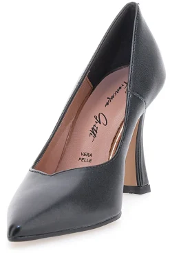 e Pumps aus echtem Leder mit Spool-Absatz 157-FRANCESCA GRITTI Sale